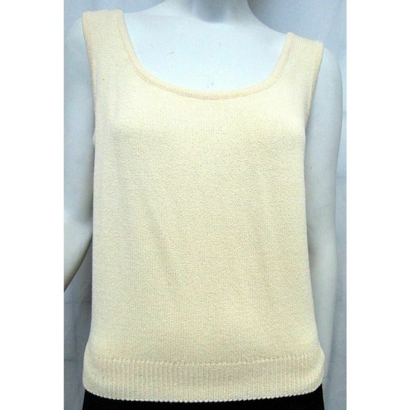 St. John Santana Knit Shell Tank 10 Medium Vintage Great Condition - Picture 6 of 7